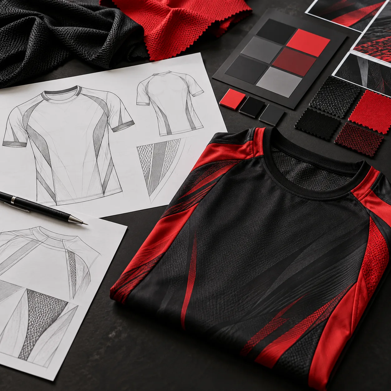 Sportswear concept and fabric selection