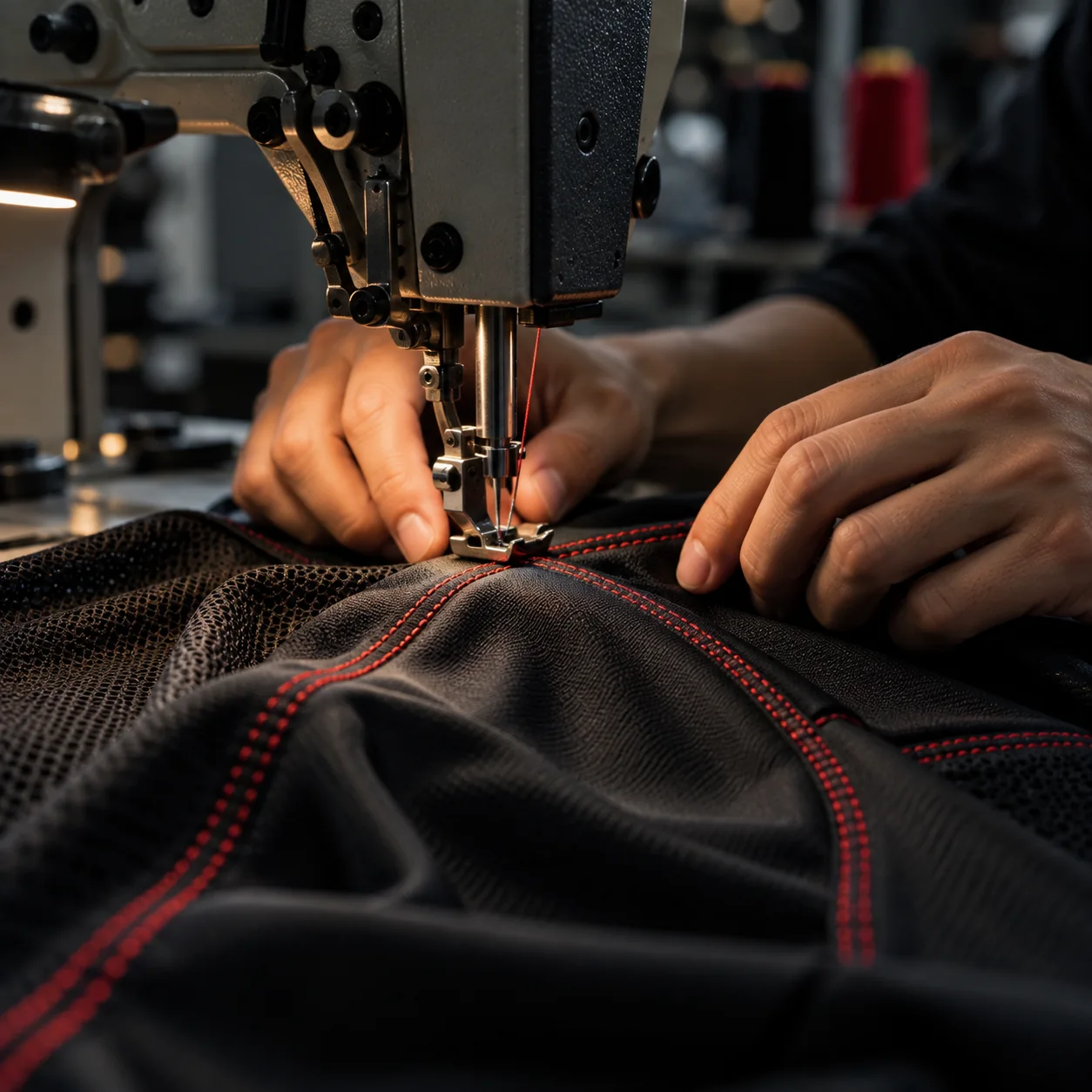 Custom sportswear stitching