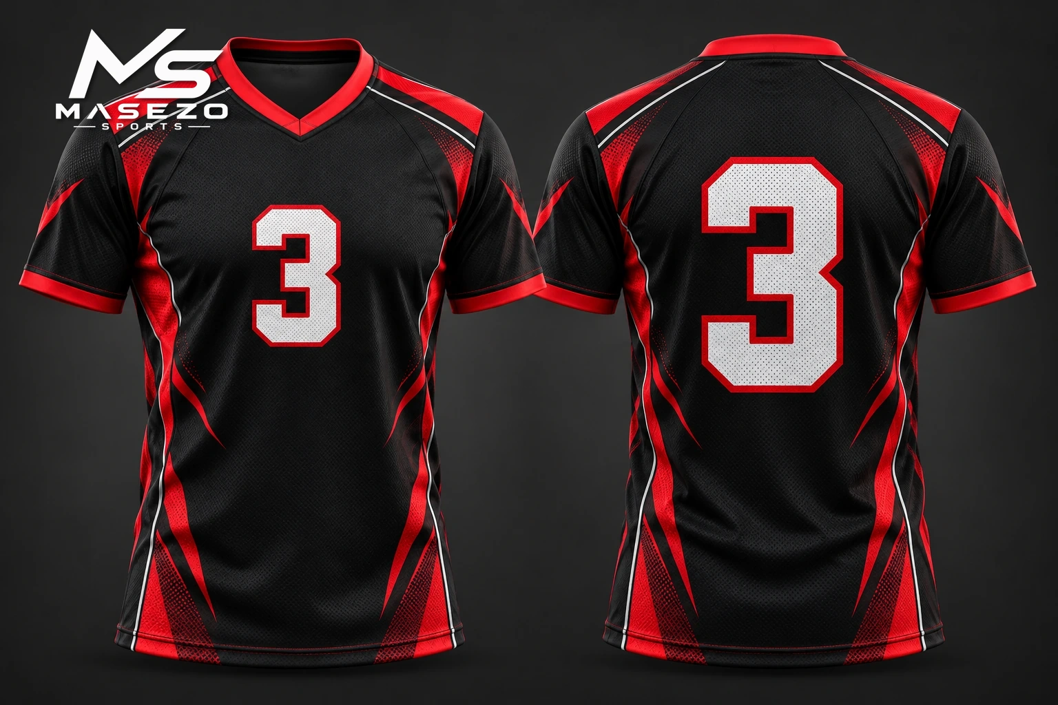 Fan Jersey — Sublimated MASEZO SPORTS product mockup