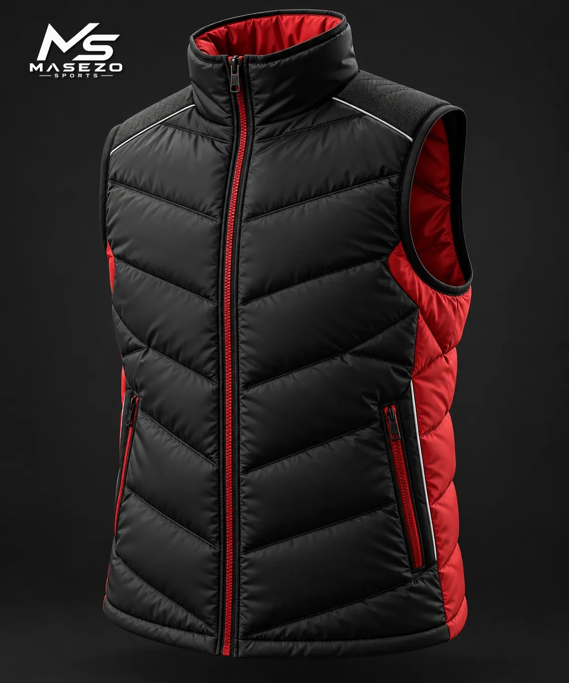 Puffer Vest MASEZO SPORTS product mockup
